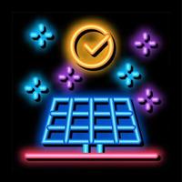 long battery life neon glow icon illustration vector