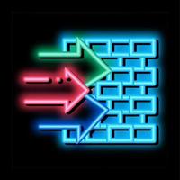 construction elements neon glow icon illustration vector