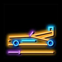 tire equipment neon glow icon illustration vector