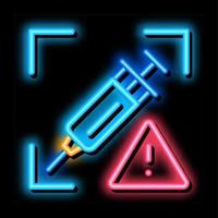 detection of injection problems icon vector outline illustration