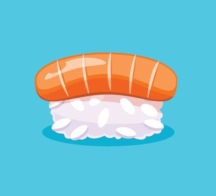 Sushi isolated element vector illustration