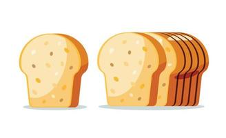 bread loaf isolate vector illustration