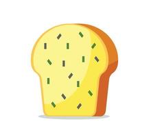 bread loaf isolate vector illustration