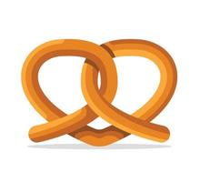 Pretzel cartoon isolated vector illustration