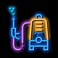 Washing Device neon glow icon illustration vector