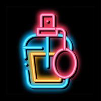 Perfume Bottle neon glow icon illustration vector