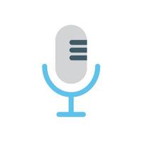 microphone icon flat vector