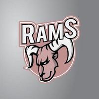 Ram Illustration Design Badge vector