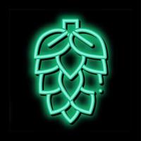 Hops Nature Plant neon glow icon illustration vector