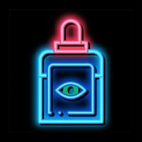 Bottle Drops For Sick Eyes neon glow icon illustration vector