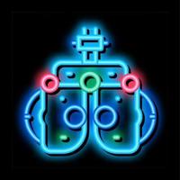 Equipment For Eye Diagnostic neon glow icon illustration vector