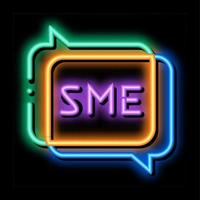 Sme In Talking Quote Frames neon glow icon illustration vector