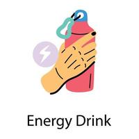 Trendy Energy Drink vector