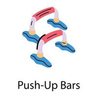 Push Up Bars vector