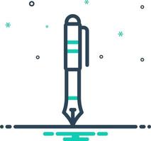 mix icon for pen vector