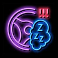 machine warning neon glow icon illustration vector