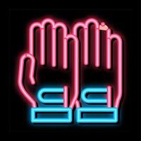 Golf Sportive Gloves neon glow icon illustration vector