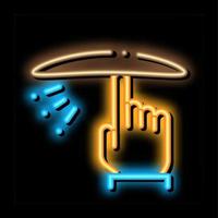 Twist Dough Hand neon glow icon illustration vector