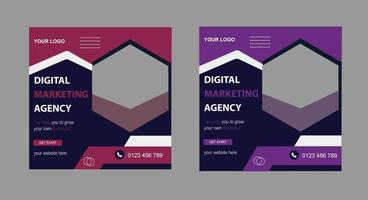 Social Media Post Design vector
