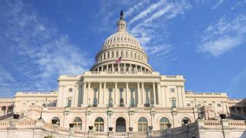 4k tid upphöra av de förenad stater capitol byggnad, Washington dc, usa. video