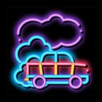 Car Co2 Carbonic Oxide Air neon glow icon illustration vector