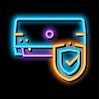 Broken Conditioner System neon glow icon illustration vector