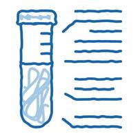 Laboratory Flask doodle icon hand drawn illustration vector