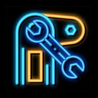 Mechanical Repair neon glow icon illustration vector