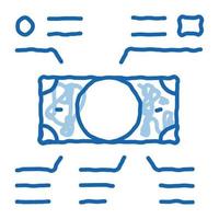 Elements Of Cash Banknotes doodle icon hand drawn illustration vector