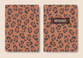 Cover with animal skin pattern. Cool colorful backgrounds. Applicable for planner and notebooks, first and last a5 page. Eps10 vector template. Vector illustration a4 page