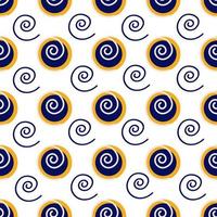 Background of circles and a curl vector