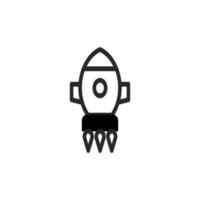 rocket icon or logo in vector