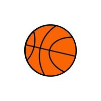 icono de baloncesto o logotipo en vector