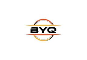 logotipo de forma de mandala de la realeza de la letra byq. logotipo de arte de pincel byq. logotipo byq para una empresa, negocio y uso comercial. vector