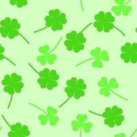 St Patrick pattern with shamrocks. Vector illustation.