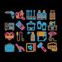 Tattoo Studio Tool neon glow icon illustration vector