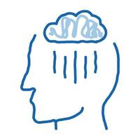 Rainy Cloud Cloudburst Silhouette Headache Vector