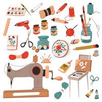 Hobbies and crafts, handmade and do it yourself vector