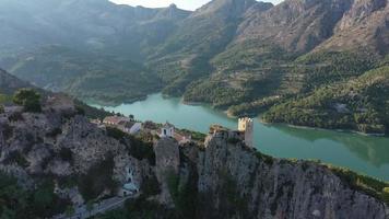 el castell de guadalest atardecer video