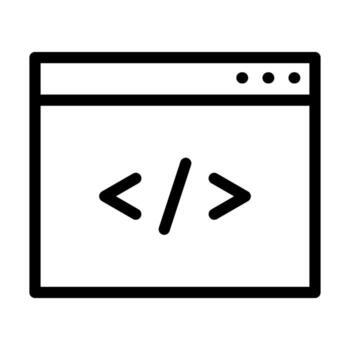 Code Optimization Icon Design vector