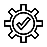 diseño de icono de control de calidad vector