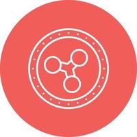 Ripple Line Circle Background Icon vector