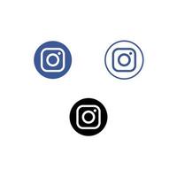 icono de instagram o logotipo en vector