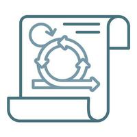 Agile Principles Line Two Color Icon vector