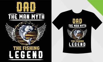 papá el hombre el mito la leyenda de la pesca vector