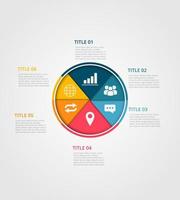 infografía de círculo vectorial, diagrama de ciclo, gráfico, gráfico de presentación. concepto de infografía empresarial con 6 opciones, partes y pasos. procesos infográficos de negocios. concepto creativo para infografía vector