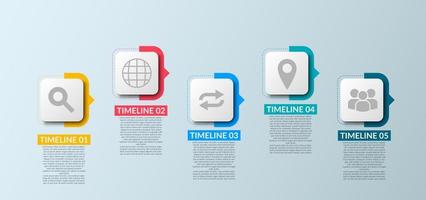 Business Infographic. Timeline infographics design vector. Abstract infographics options template. Vector illustration. Business concept with 4 options, steps, or processes.