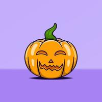 pumpkin halloween character vector
