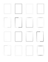 A4 Size Border Rectangle Outline Vector