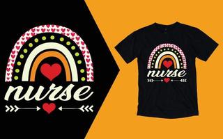 Nurse Valentines Day T shirt vector